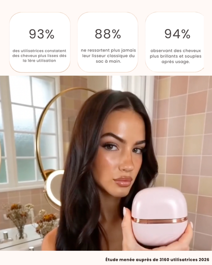 Mini lisseur rose poudré