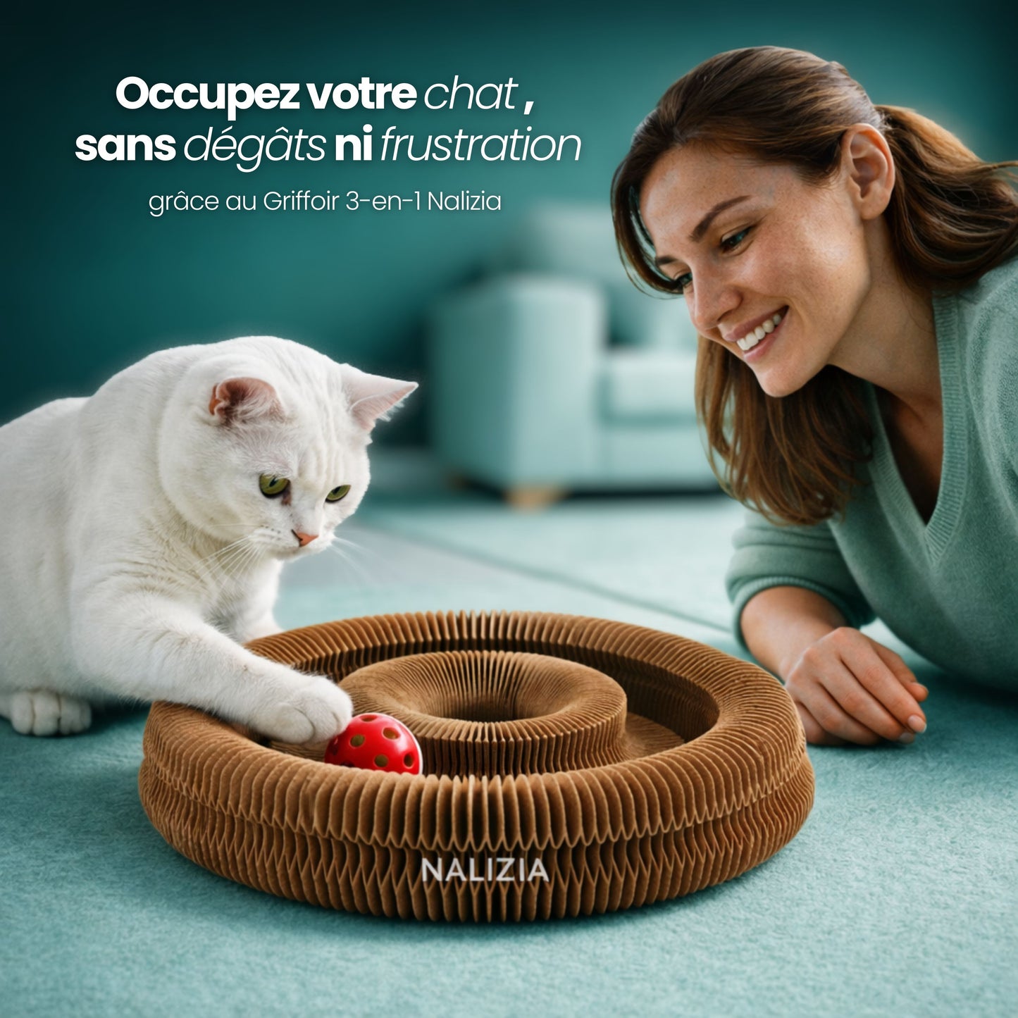 Griffoir 3 en 1 pour chat