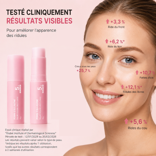 Zones du visage ciblées par le Stick PDRN Collagène Nalizia - cernes, ridules, contour des lèvres