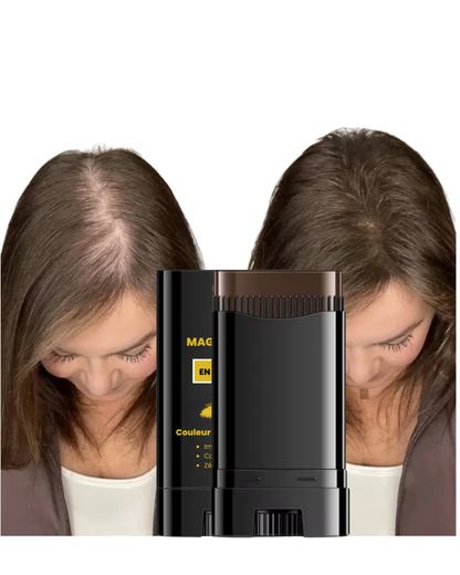Application du Stick Magic Racines Nalizia sur cheveux blancs - Femme