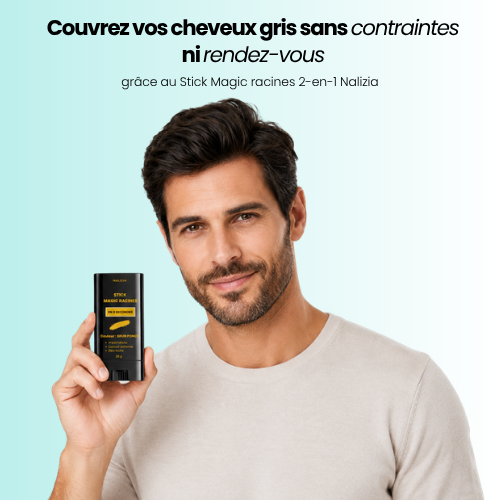 Stick Magic Racines Homme Nalizia - Solution cheveux gris et barbe grise