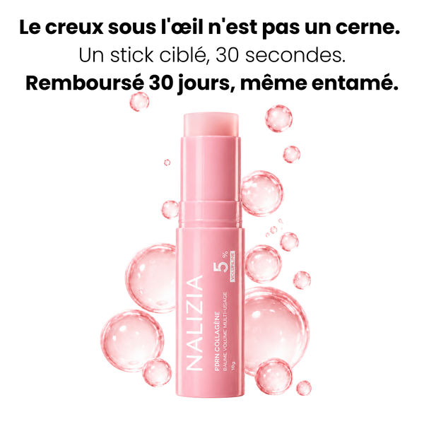 Stick PDRN & Collagène Nalizia, soin ciblé sur le creux sous les yeux